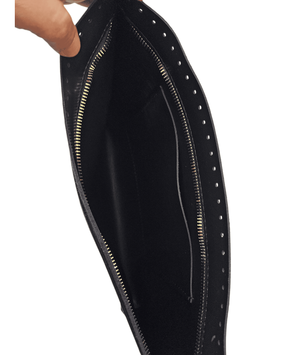 SUNİ DERİ FERMUARLI ASTAR ( 35 CM 25 CM ) SİYAH
