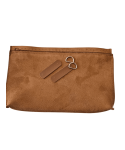 SUNİ DERİ FERMUARLI ASTAR ( 30 CM 18 CM ) TABA