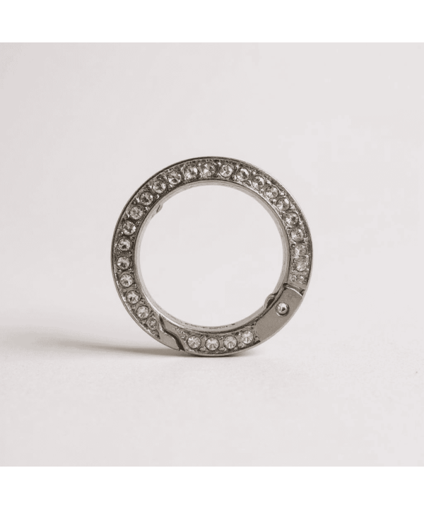 YAYLI HALKA TAŞLI 2.5 CM (ÇİFT FİYATIDIR) GÜMÜŞ