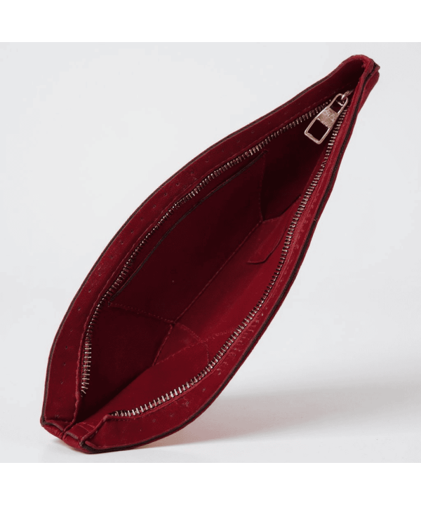 SUNİ DERİ FERMUARLI ASTAR ( 30 CM 18 CM ) KIRMIZI