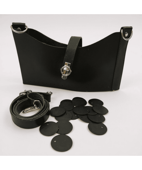 DERİ PULLU ÇANTA SETİ HAKİ