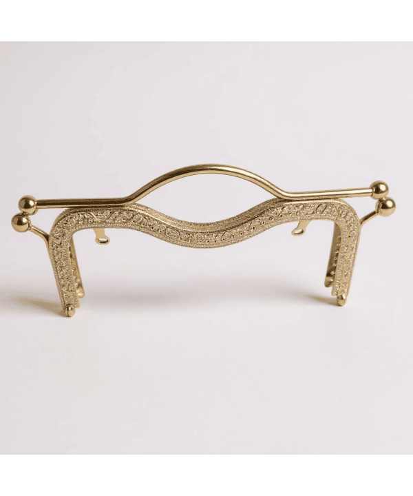 METAL ÇANTA KLİPSİ EL TUTMA SAPLI 20 CM GOLD