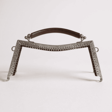METAL ÇANTA KLİPSİ AKRİLİK SAPLI 20 CM GÜMÜŞ METAL ÇANTA KLİPSİ A...