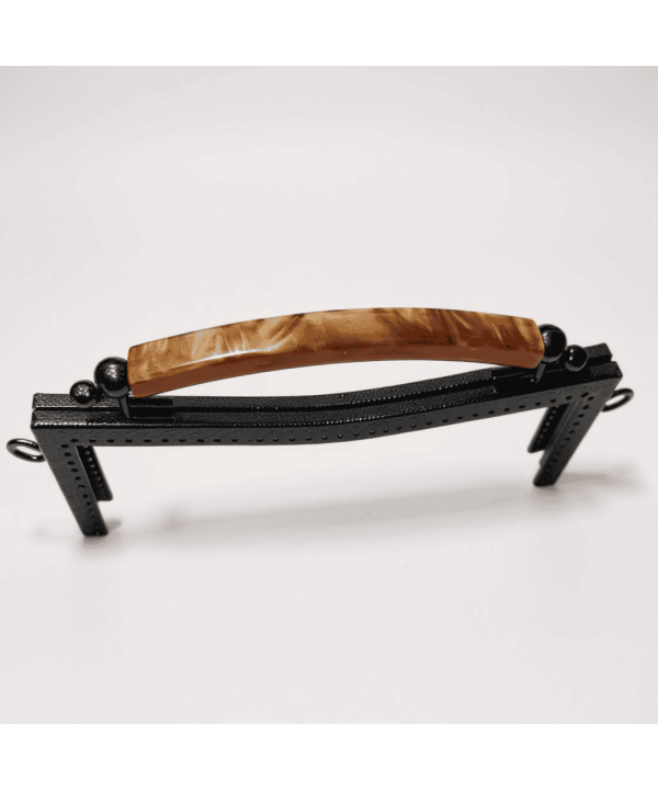 METAL ÇANTA KLİPSİ AKRİLİK SAPLI 20 CM SİYAH