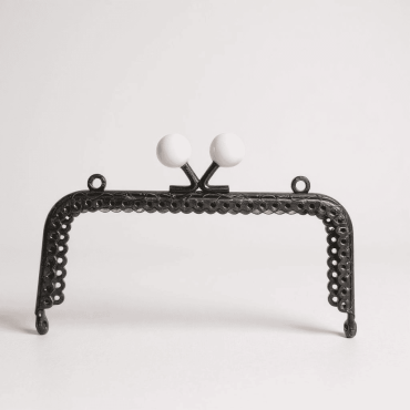 METAL CÜZDAN KLİPSİ 12.5 CM SİYAH BEYAZ BONCUKLU METAL CÜZDAN KLİPSİ ...