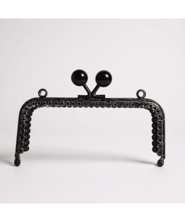 METAL CÜZDAN KLİPSİ 12.5 CM SİYAH SİYAH BONCUKLU