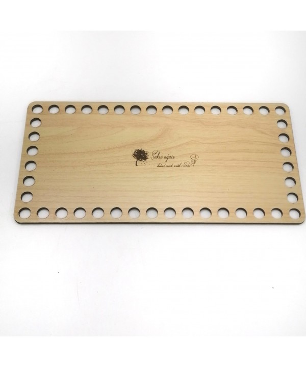 AHŞAP DİKDÖRTGEN TABAN 20X10 CM
