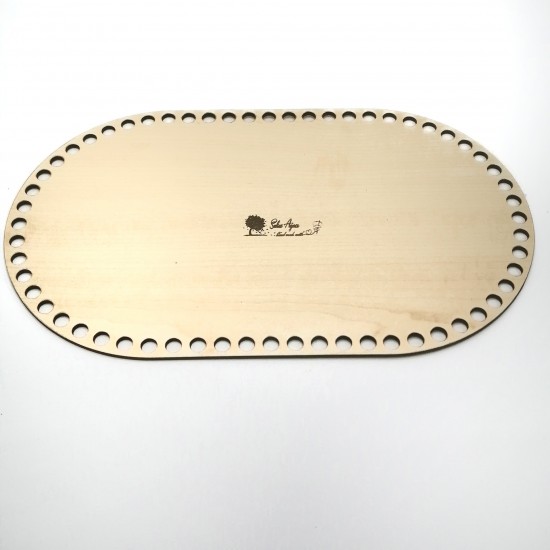 AHŞAP OVAL TABAN 30X18 CM