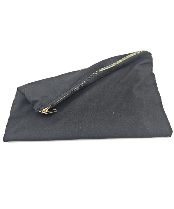 HAZIR CLUTCH ASTAR POPLİN FERMUARLI CEPLİ SİYAH