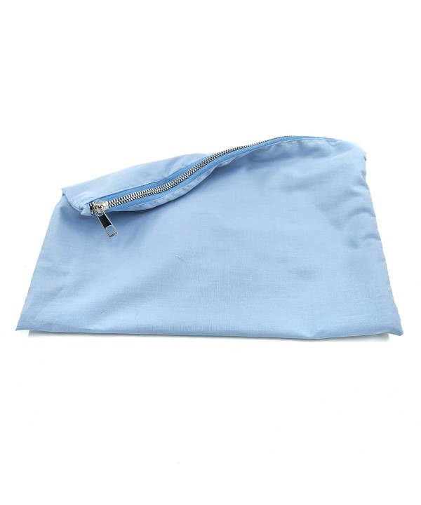 HAZIR CLUTCH ASTAR POPLİN FERMUARLI CEPLİ MAVİ