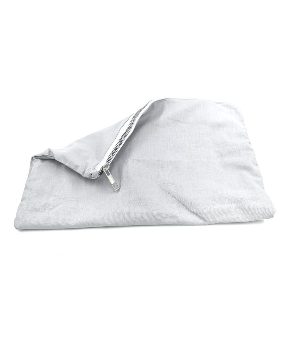 HAZIR CLUTCH ASTAR POPLİN FERMUARLI CEPLİ GRİ