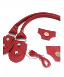 GERÇEK DERİ FİTTİLLİ MIKNATISLI SET KIRMIZI
