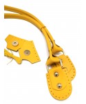 GERÇEK DERİ FİTTİLLİ MIKNATISLI SET SARI
