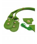 GERÇEK DERİ FİTTİLLİ MIKNATISLI SET YEŞİL