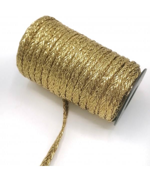 METALİK BÜKÜMLÜ HASIR ÖRGÜ GOLD (25 METRELİK BOBİN)