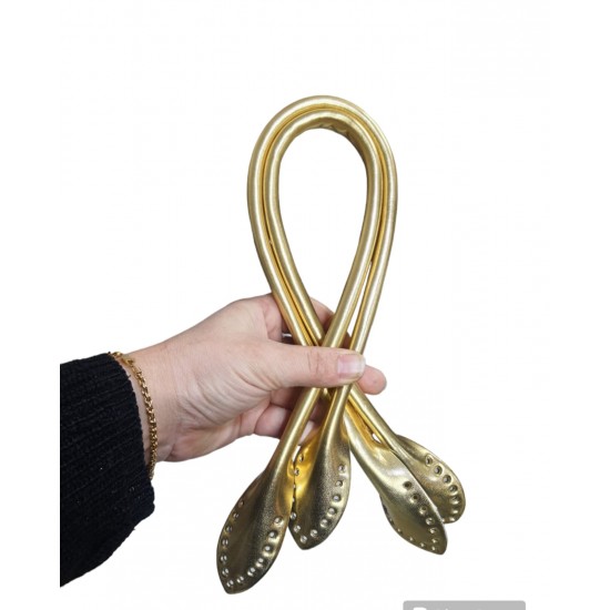 FİTİLLİ METALİK ÇANTA SAPI (60 CM ) GOLD