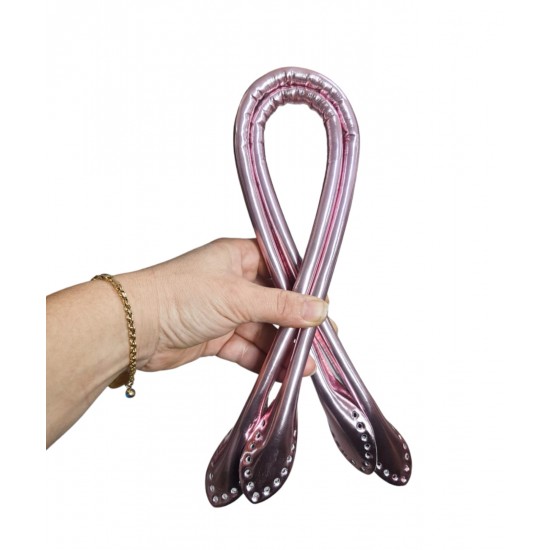 FİTİLLİ METALİK ÇANTA SAPI (60 CM ) PEMBE